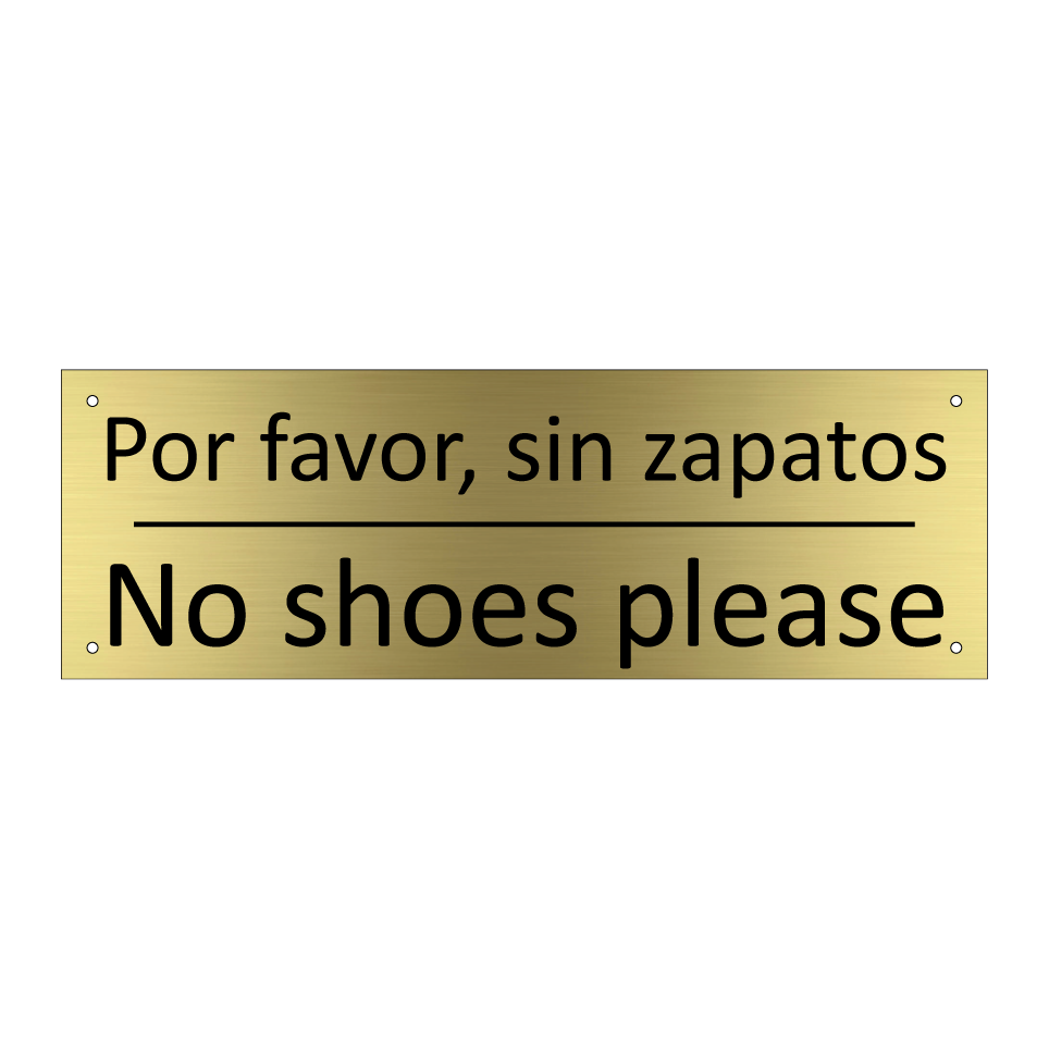 Por favor, sin zapatos - No shoes please