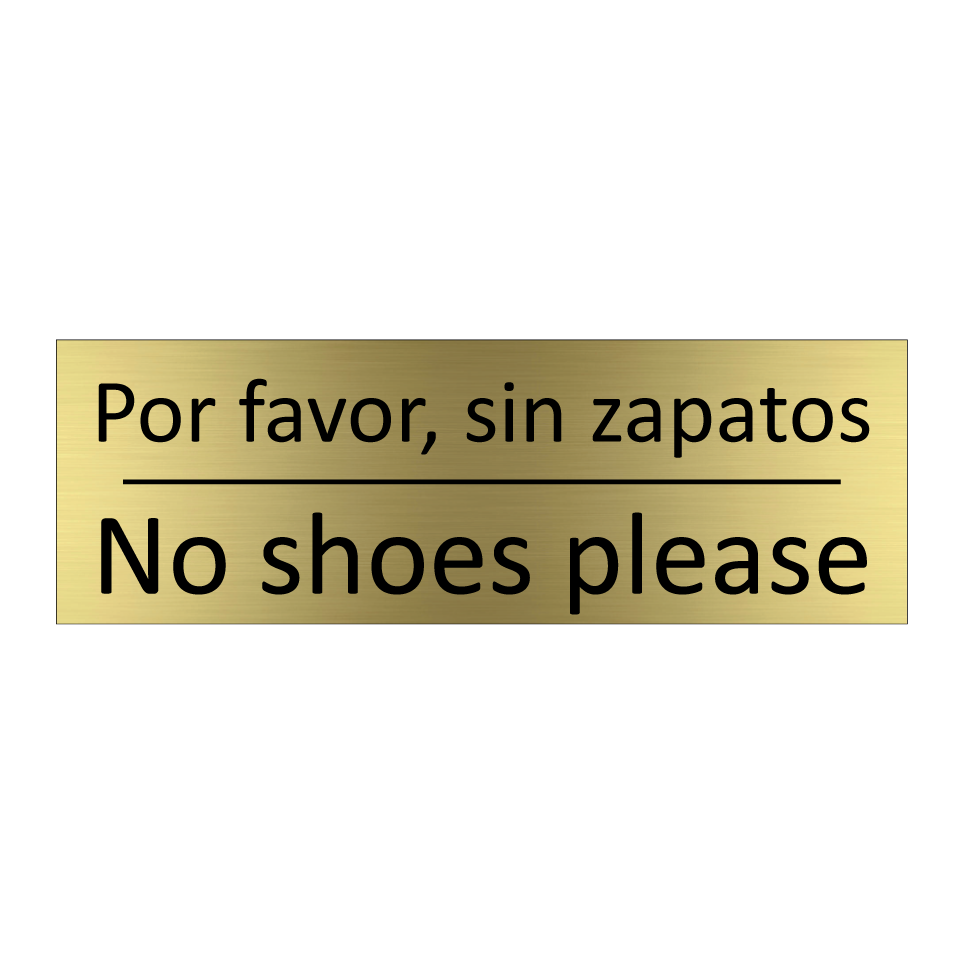 Por favor, sin zapatos - No shoes please