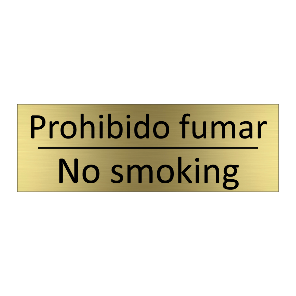 Prohibido fumar - No smoking