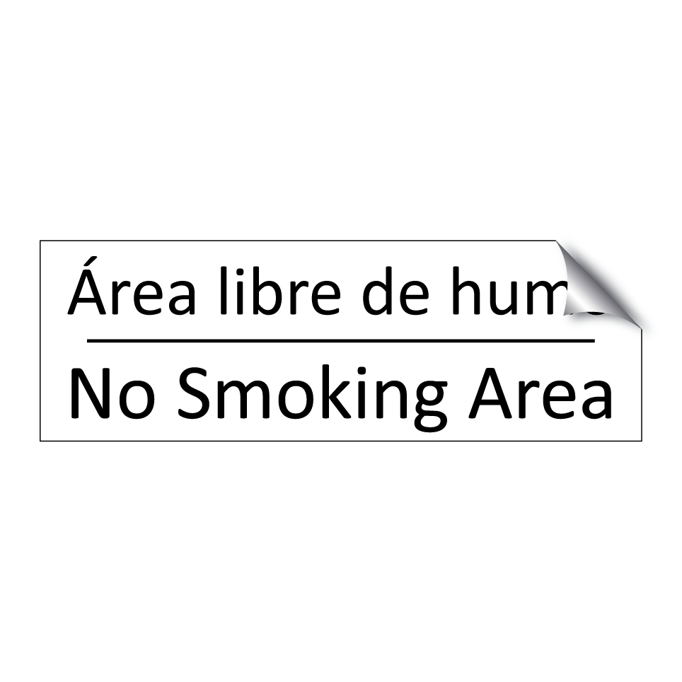 Área libre de humo - No Smoking Area