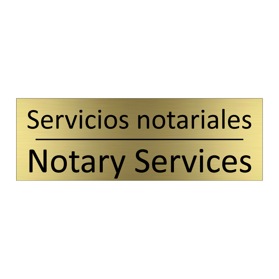 Servicios notariales - Notary Services