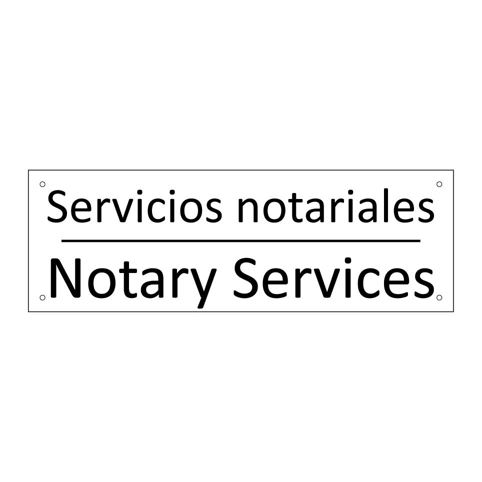 Servicios notariales - Notary Services