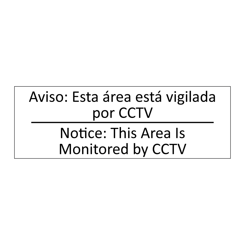 Aviso: Esta área está /.../ - Notice: This Area Is /.../