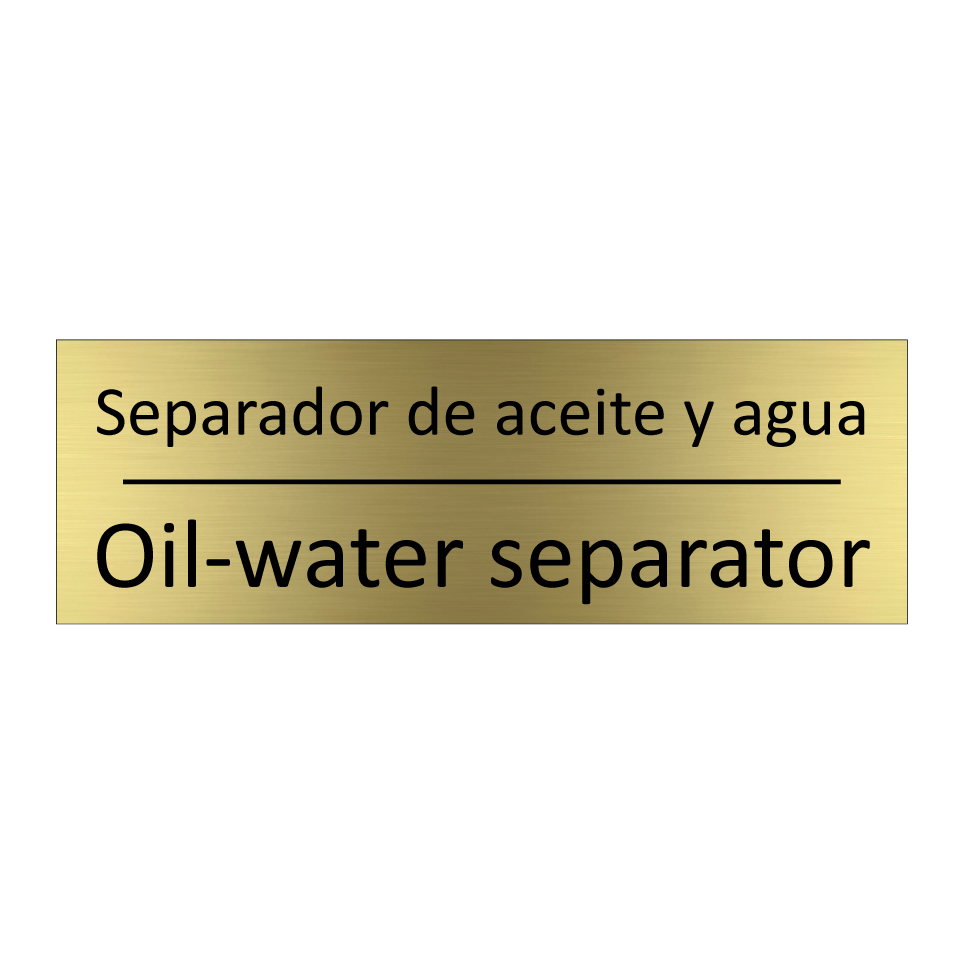 Separador de aceite y agua - Oil-water separator