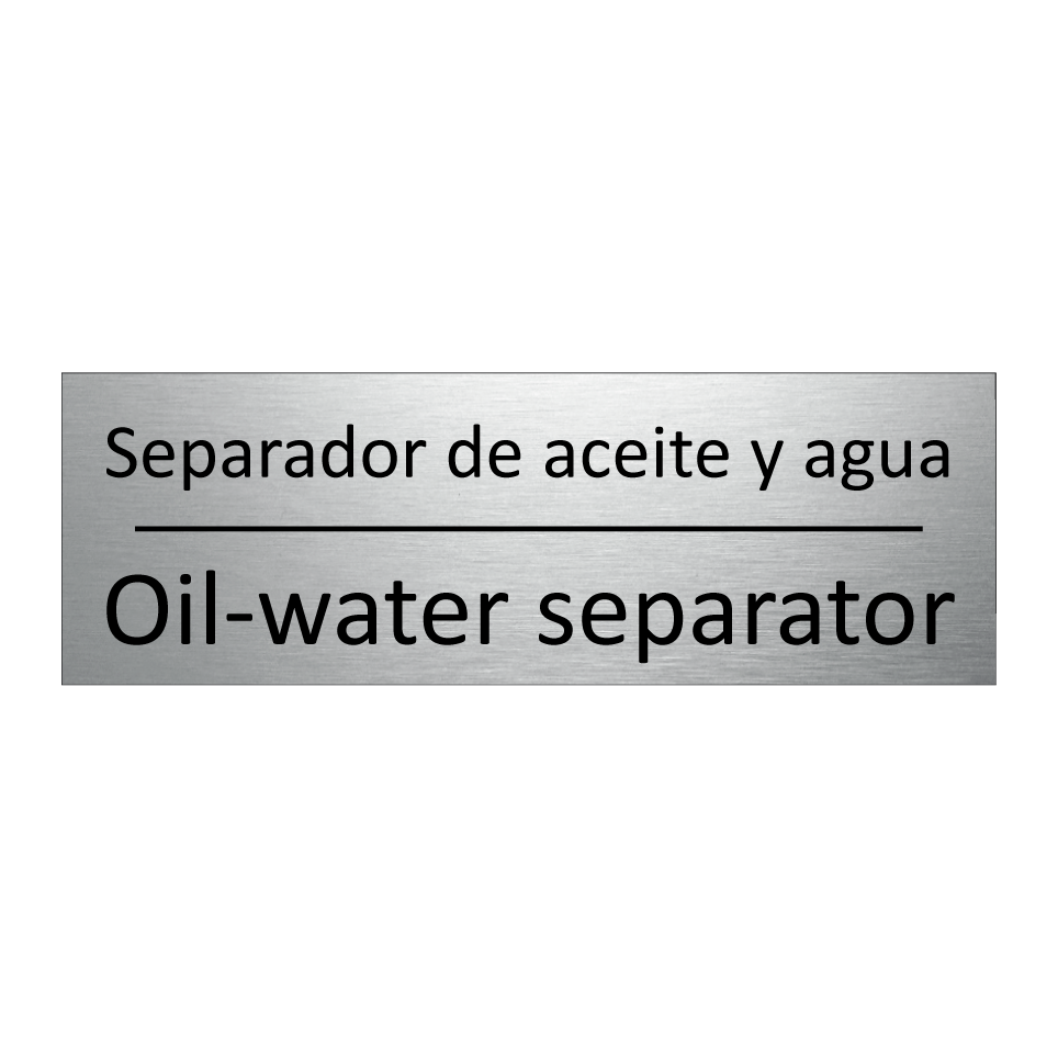 Separador de aceite y agua - Oil-water separator
