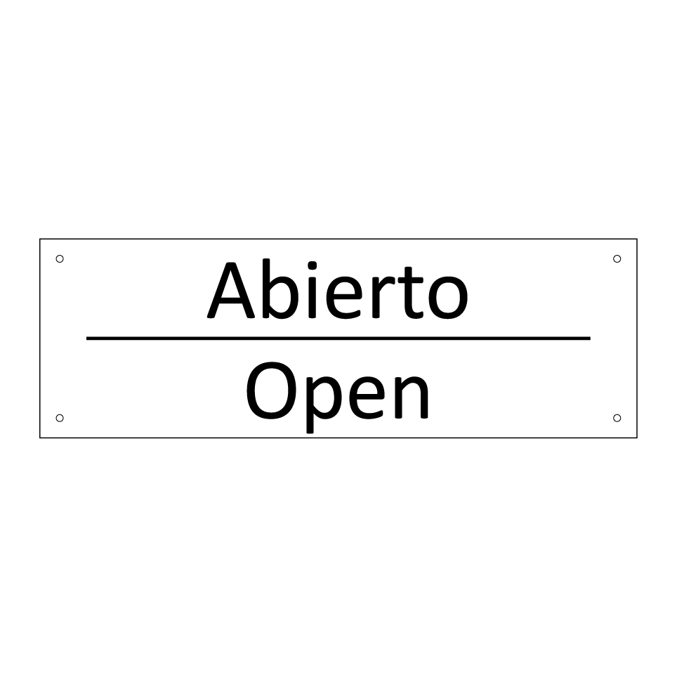 Abierto - Open