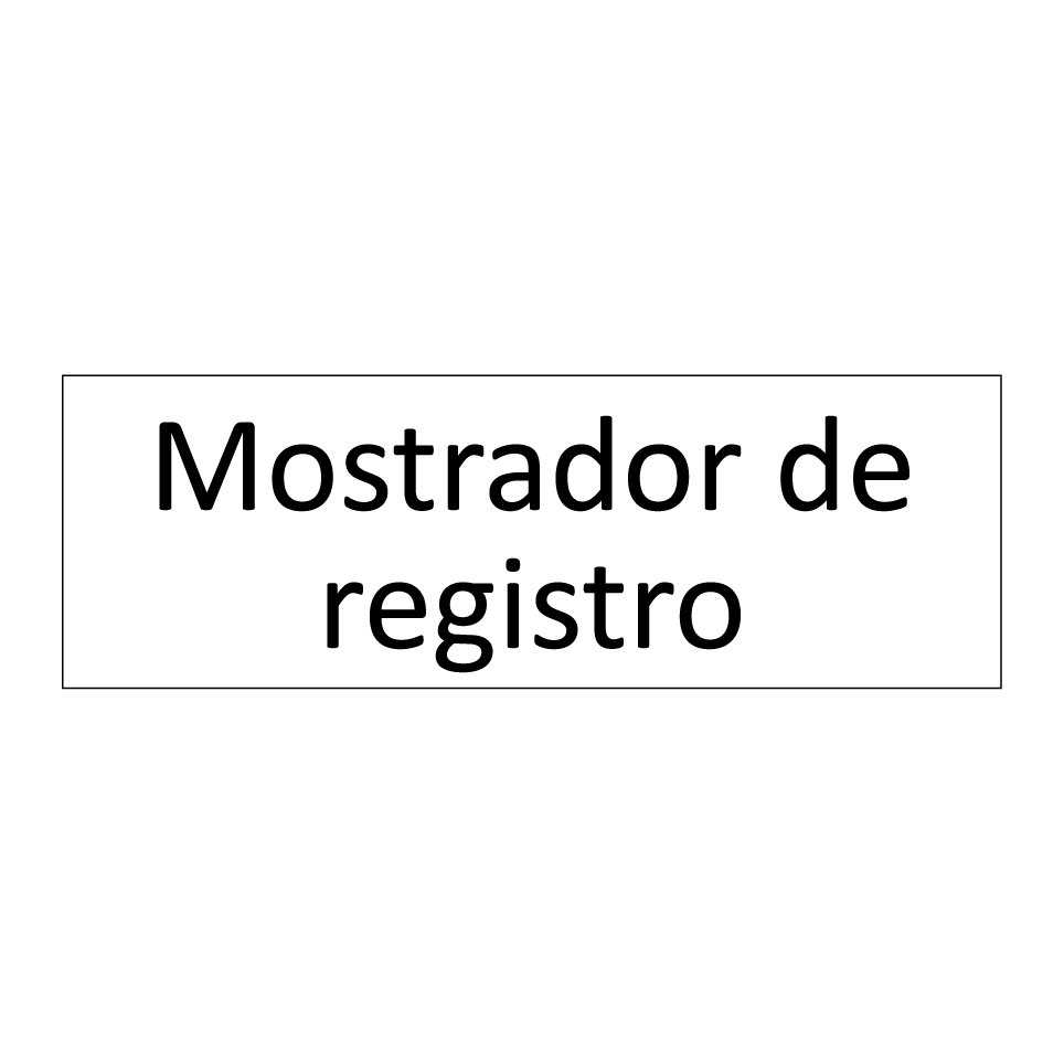 Mostrador de registro