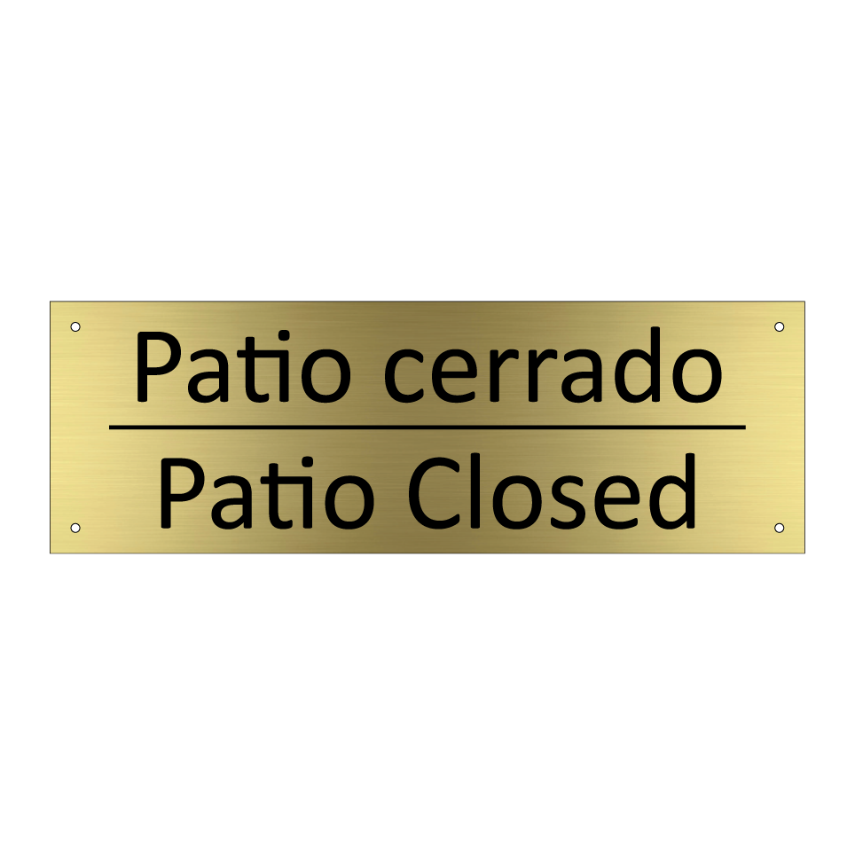 Patio cerrado - Patio Closed