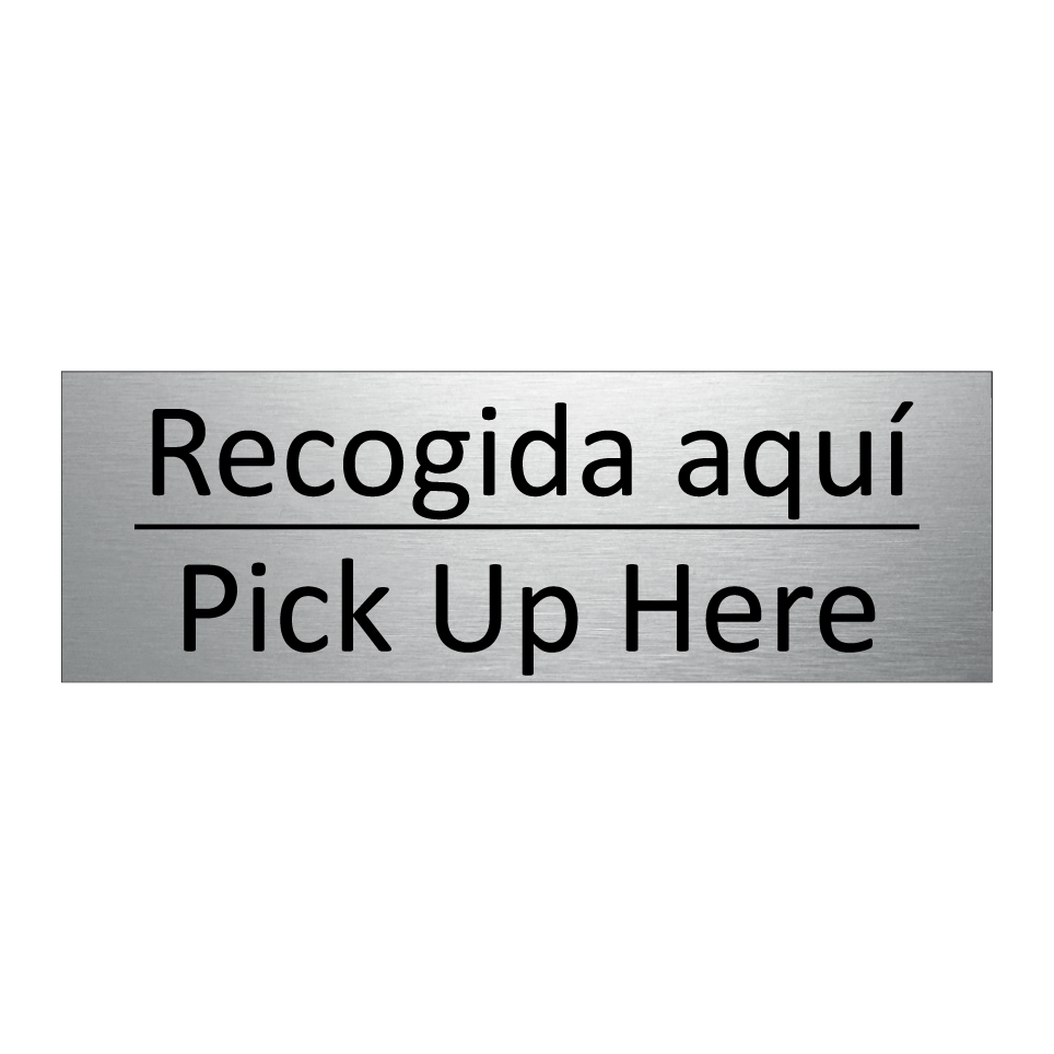 Recogida aquí - Pick Up Here