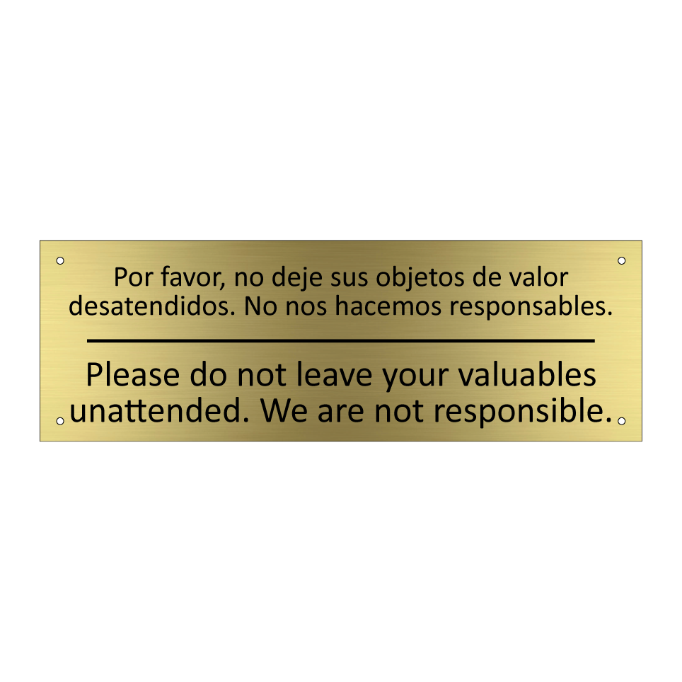 Por favor, no deje sus /.../ - Please do not leave your /.../