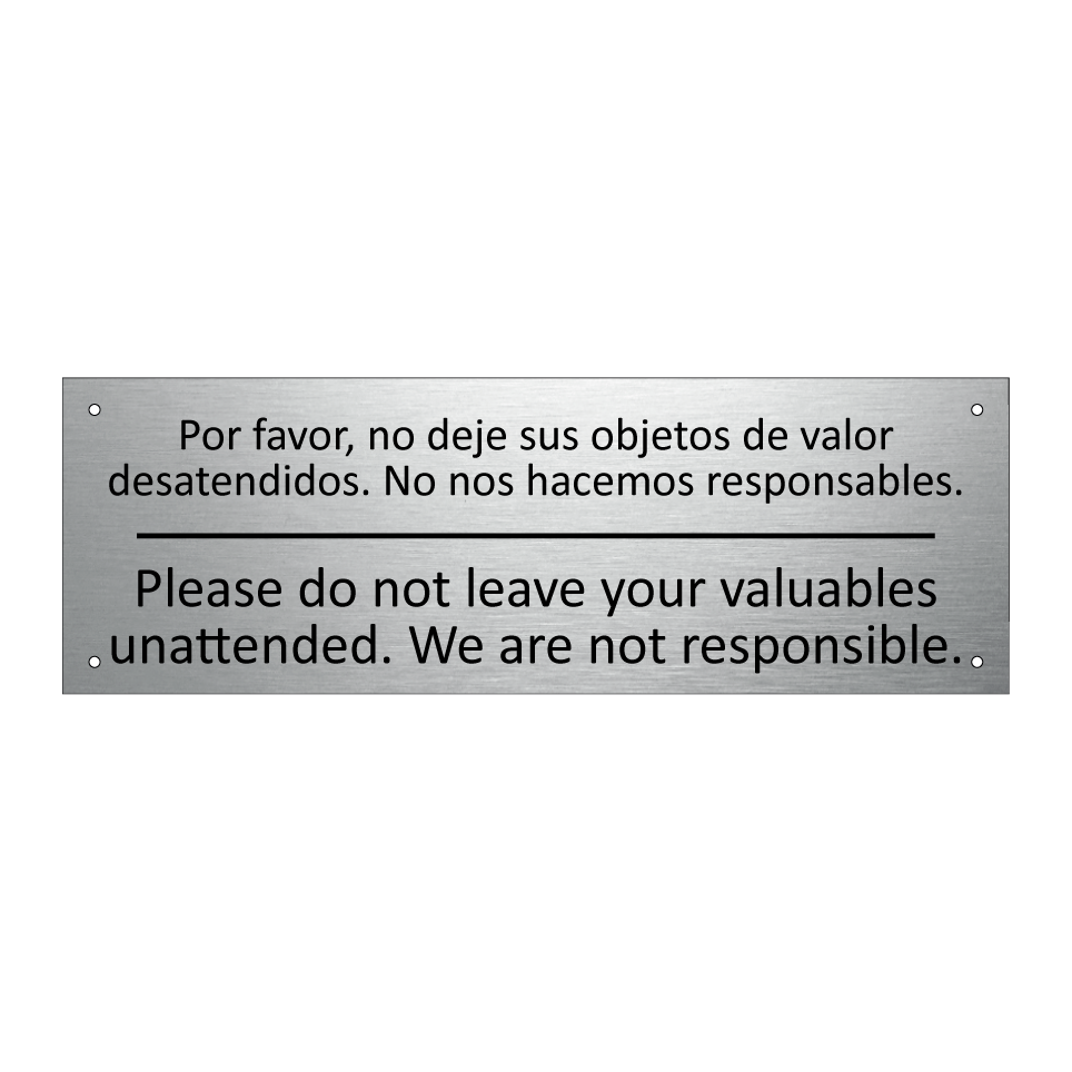 Por favor, no deje sus /.../ - Please do not leave your /.../