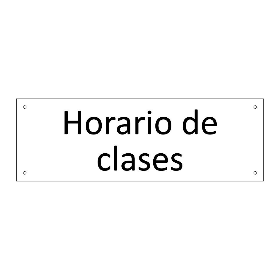 Horario de clases