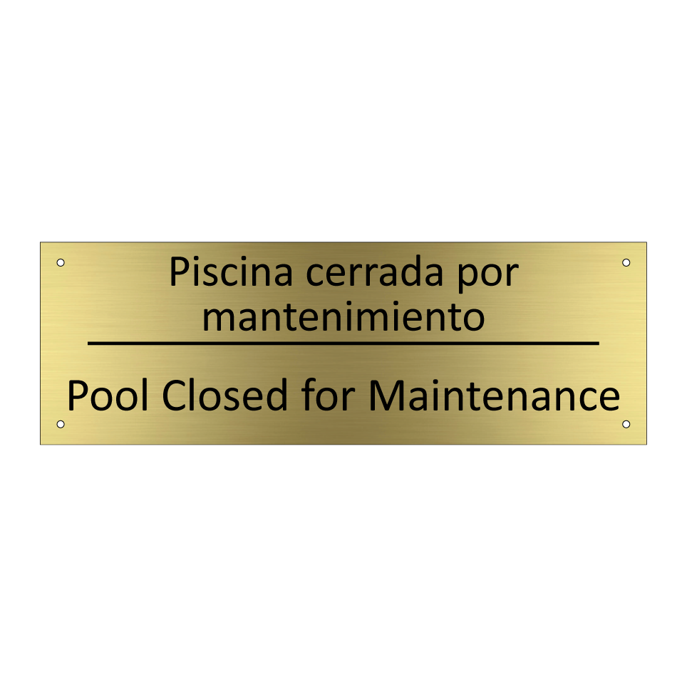 Piscina cerrada por /.../ - Pool Closed for Maintenance