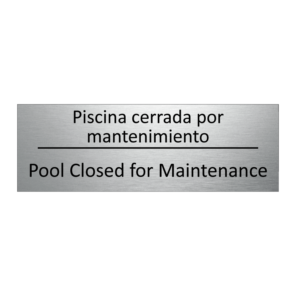 Piscina cerrada por /.../ - Pool Closed for Maintenance