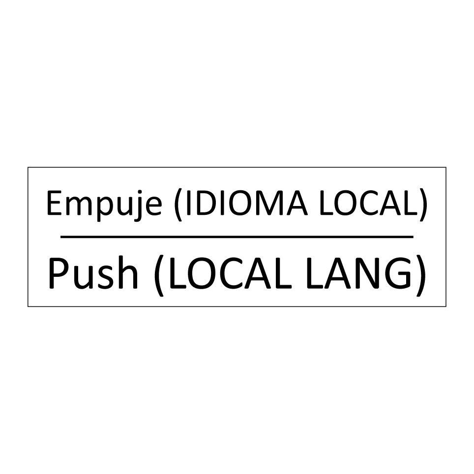 Empuje (IDIOMA LOCAL) - Push (LOCAL LANG)
