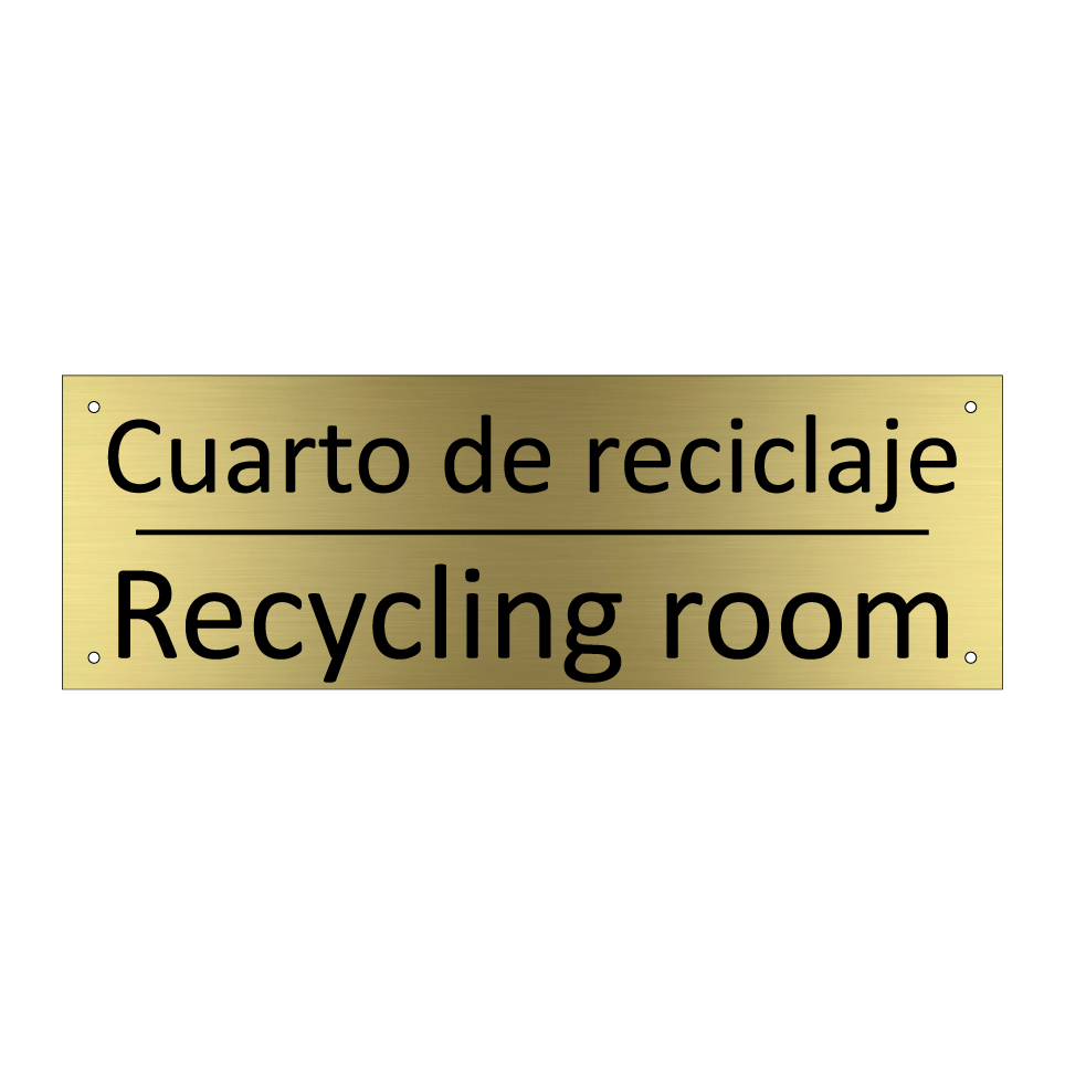 Cuarto de reciclaje - Recycling room