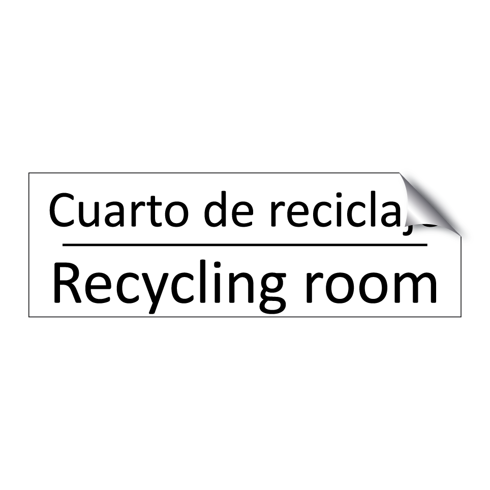 Cuarto de reciclaje - Recycling room