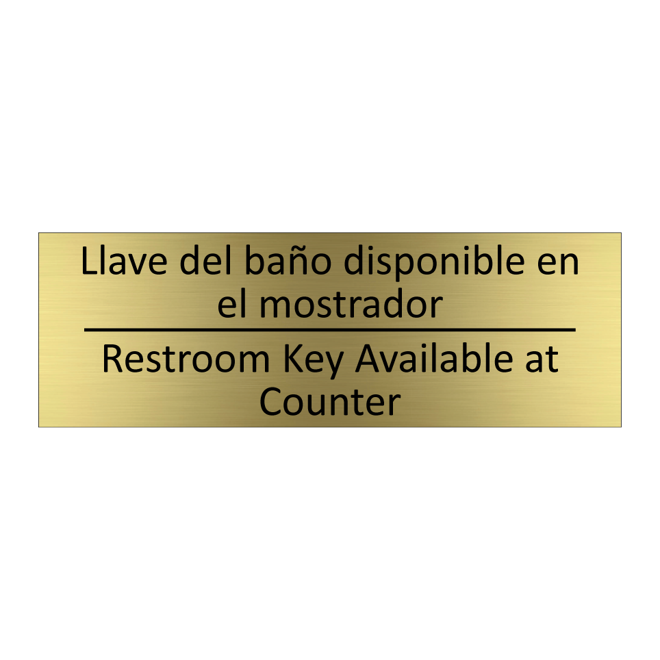 Llave del baño disponible en /.../ - Restroom Key Available at /.../