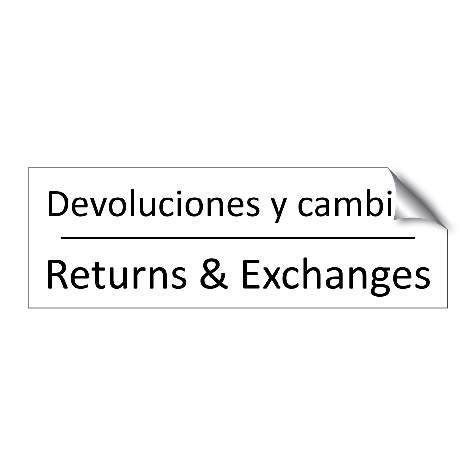 Devoluciones y cambios - Returns & Exchanges