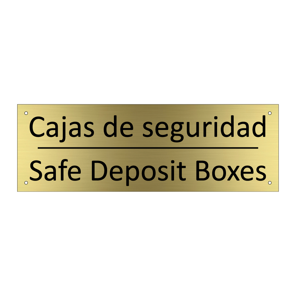 Cajas de seguridad - Safe Deposit Boxes