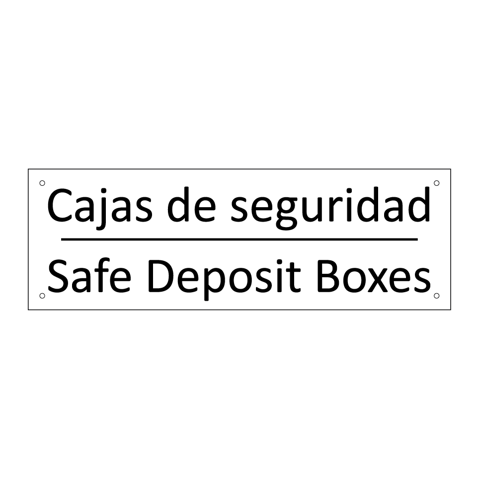 Cajas de seguridad - Safe Deposit Boxes