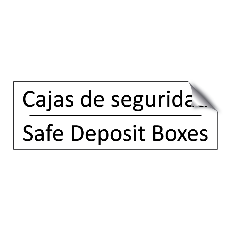 Cajas de seguridad - Safe Deposit Boxes