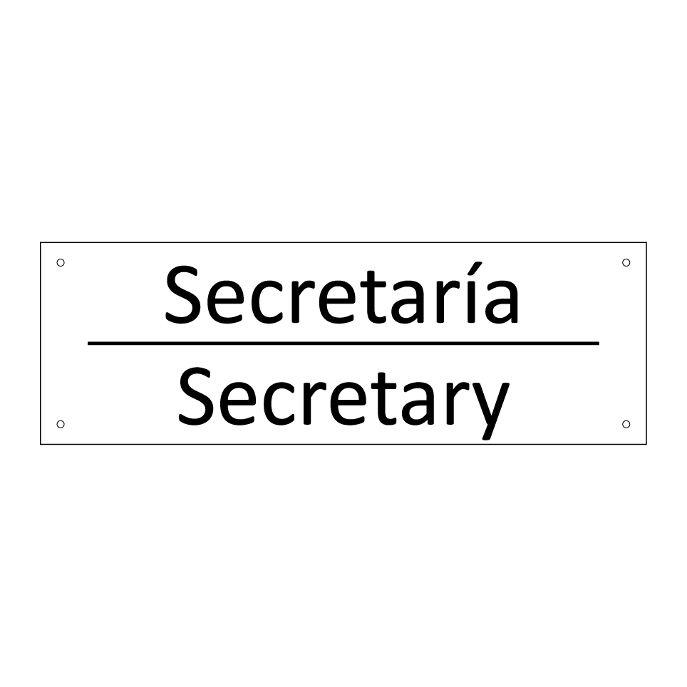 Secretaría - Secretary
