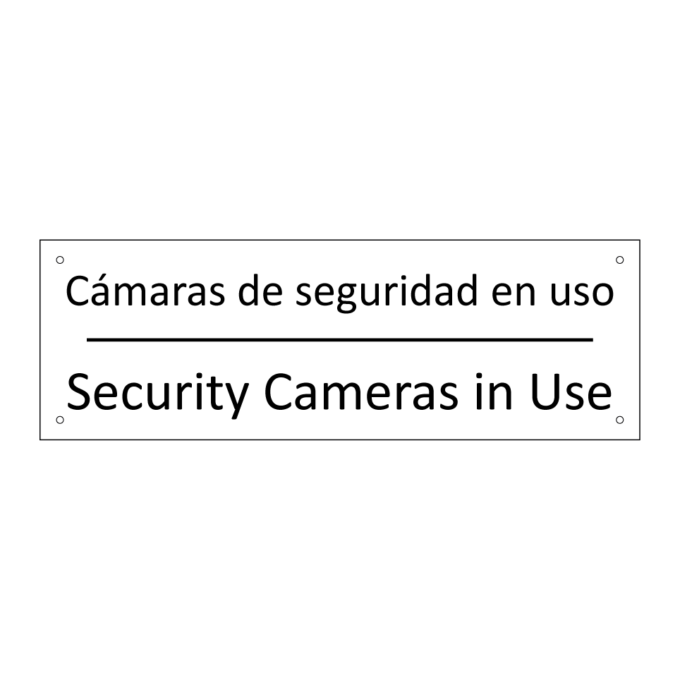 Cámaras de seguridad en uso - Security Cameras in Use