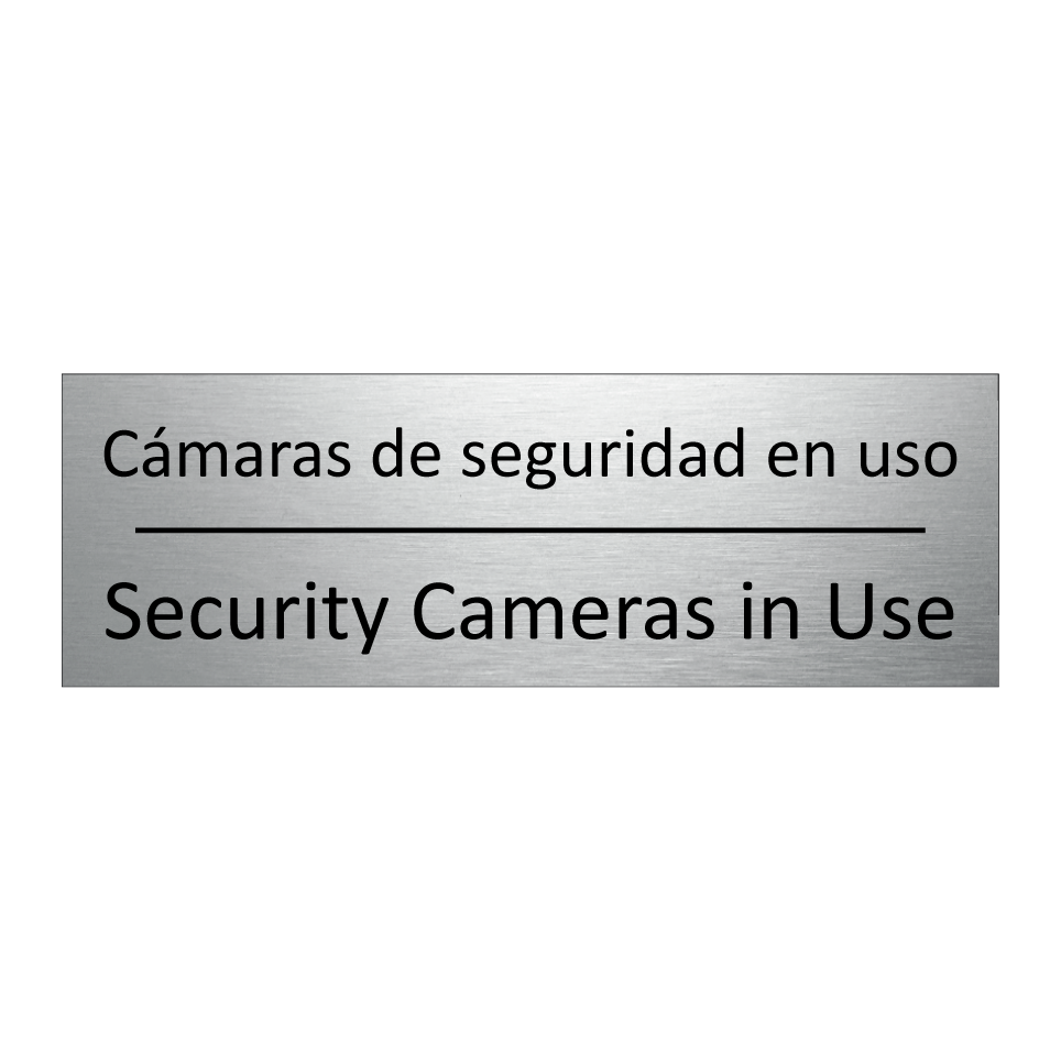 Cámaras de seguridad en uso - Security Cameras in Use