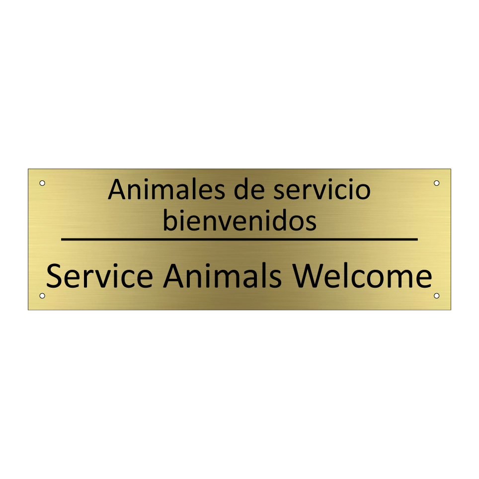 Animales de servicio /.../ - Service Animals Welcome
