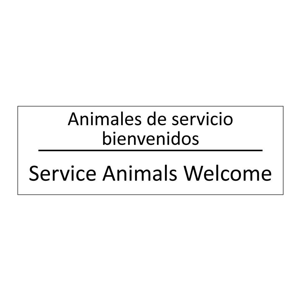 Animales de servicio /.../ - Service Animals Welcome