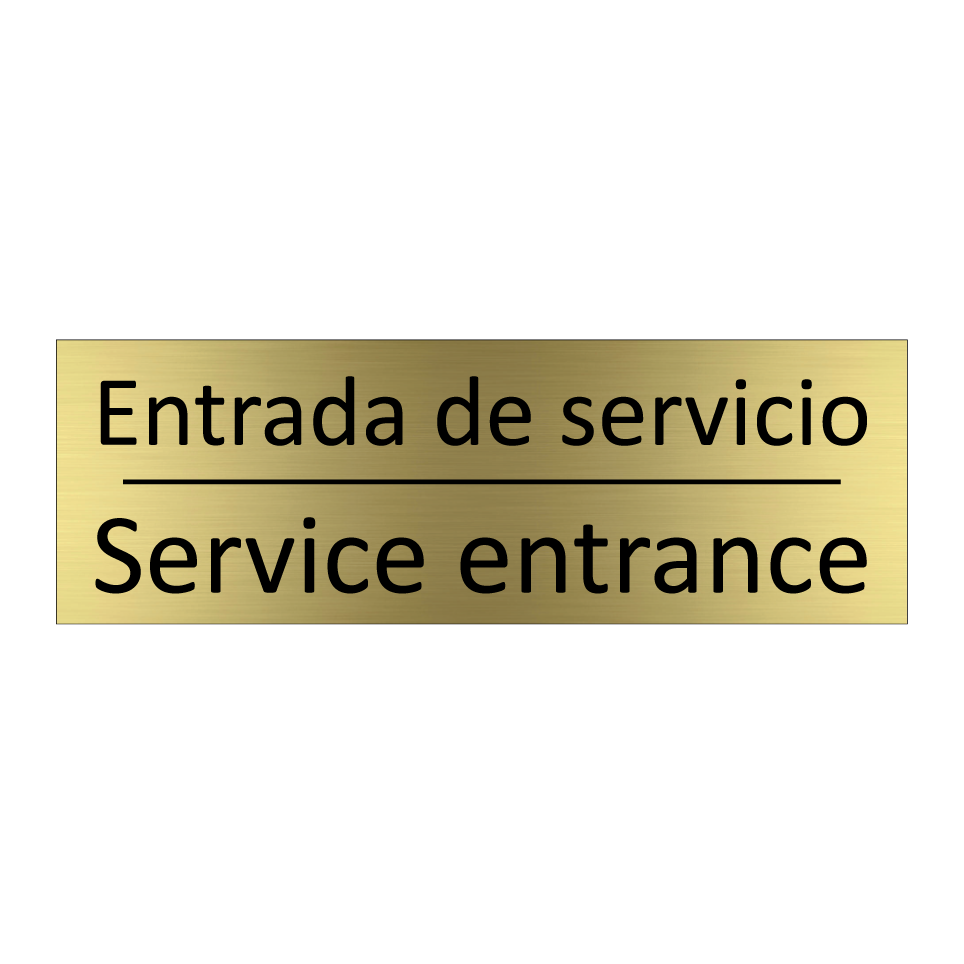 Entrada de servicio - Service entrance