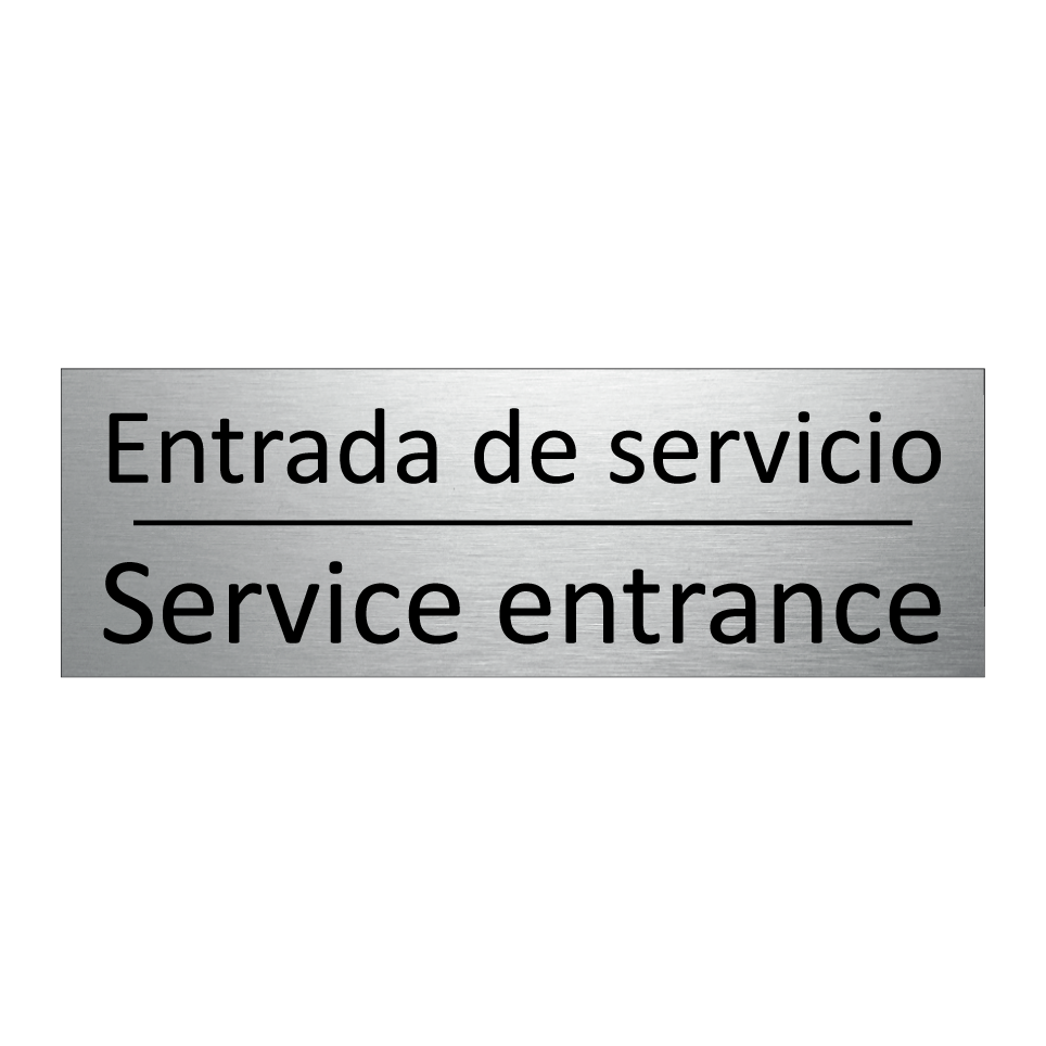 Entrada de servicio - Service entrance