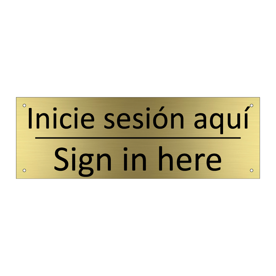 Inicie sesión aquí - Sign in here