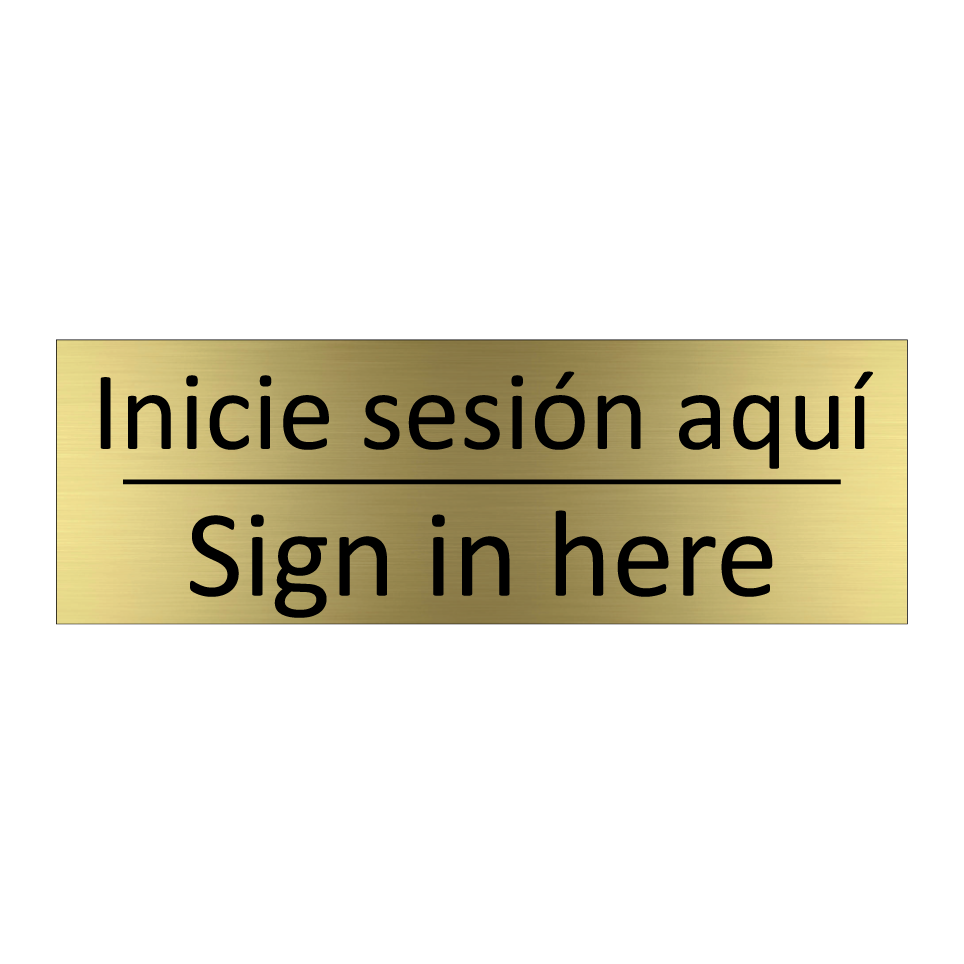 Inicie sesión aquí - Sign in here