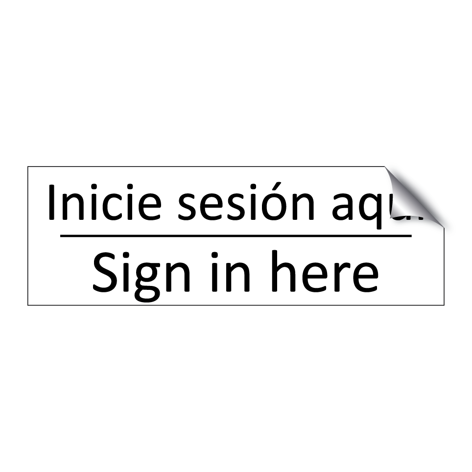 Inicie sesión aquí - Sign in here