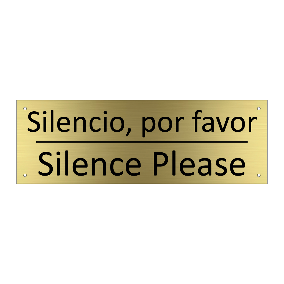 Silencio, por favor - Silence Please
