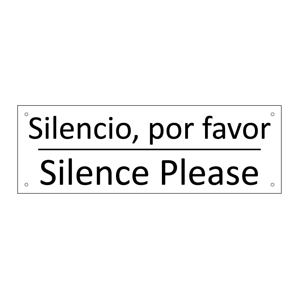 Silencio, por favor - Silence Please