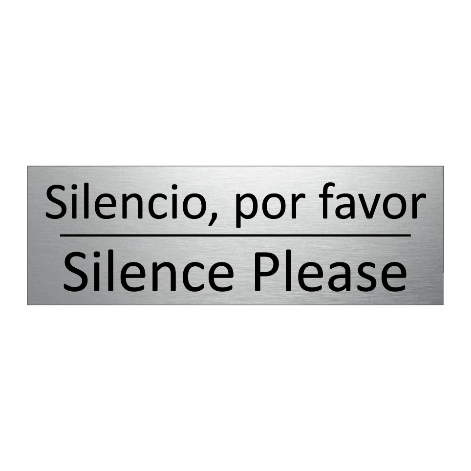 Silencio, por favor - Silence Please