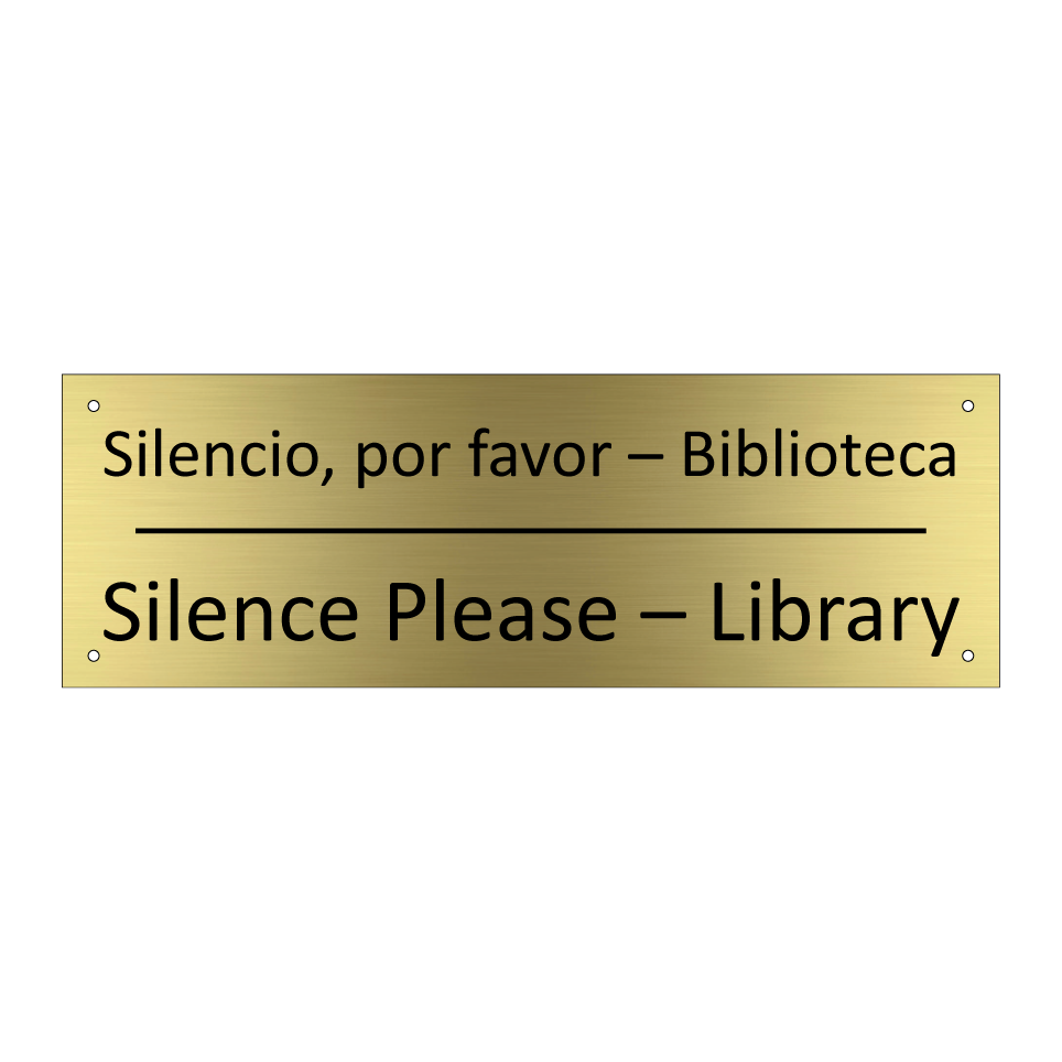 Silencio, por favor – /.../ - Silence Please – Library