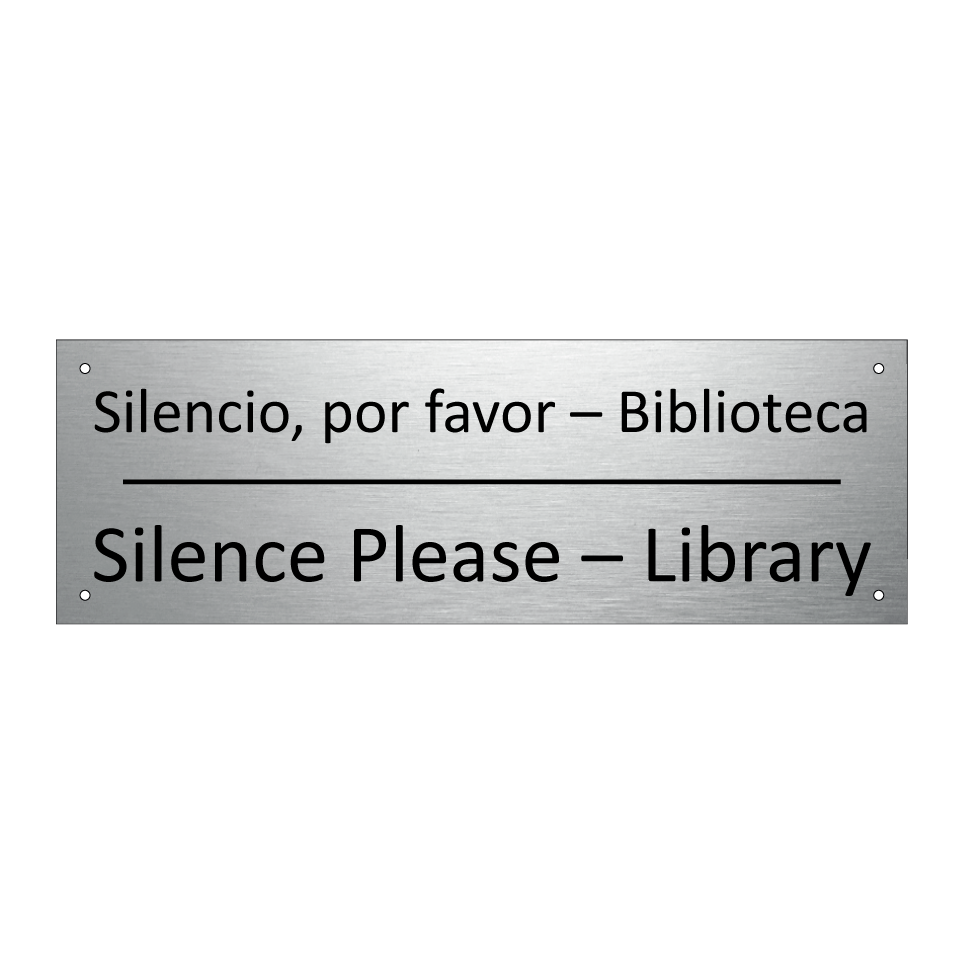 Silencio, por favor – /.../ - Silence Please – Library