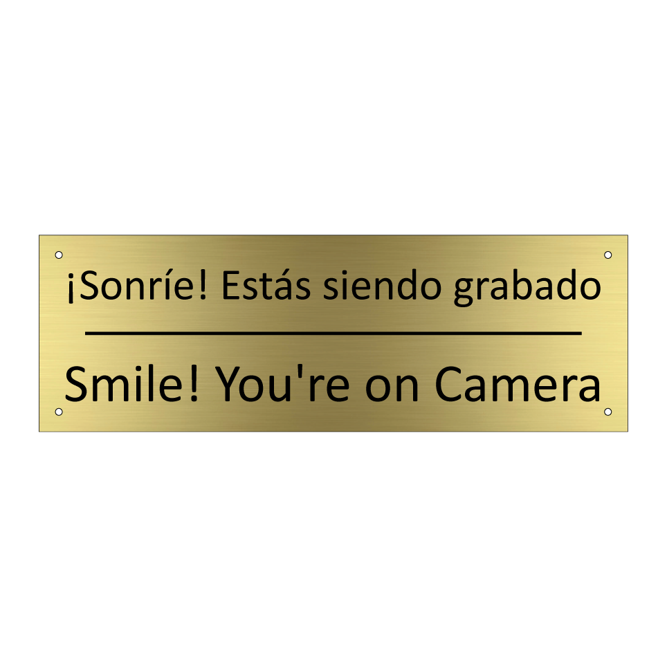 ¡Sonríe! Estás siendo grabado - Smile! You're on Camera