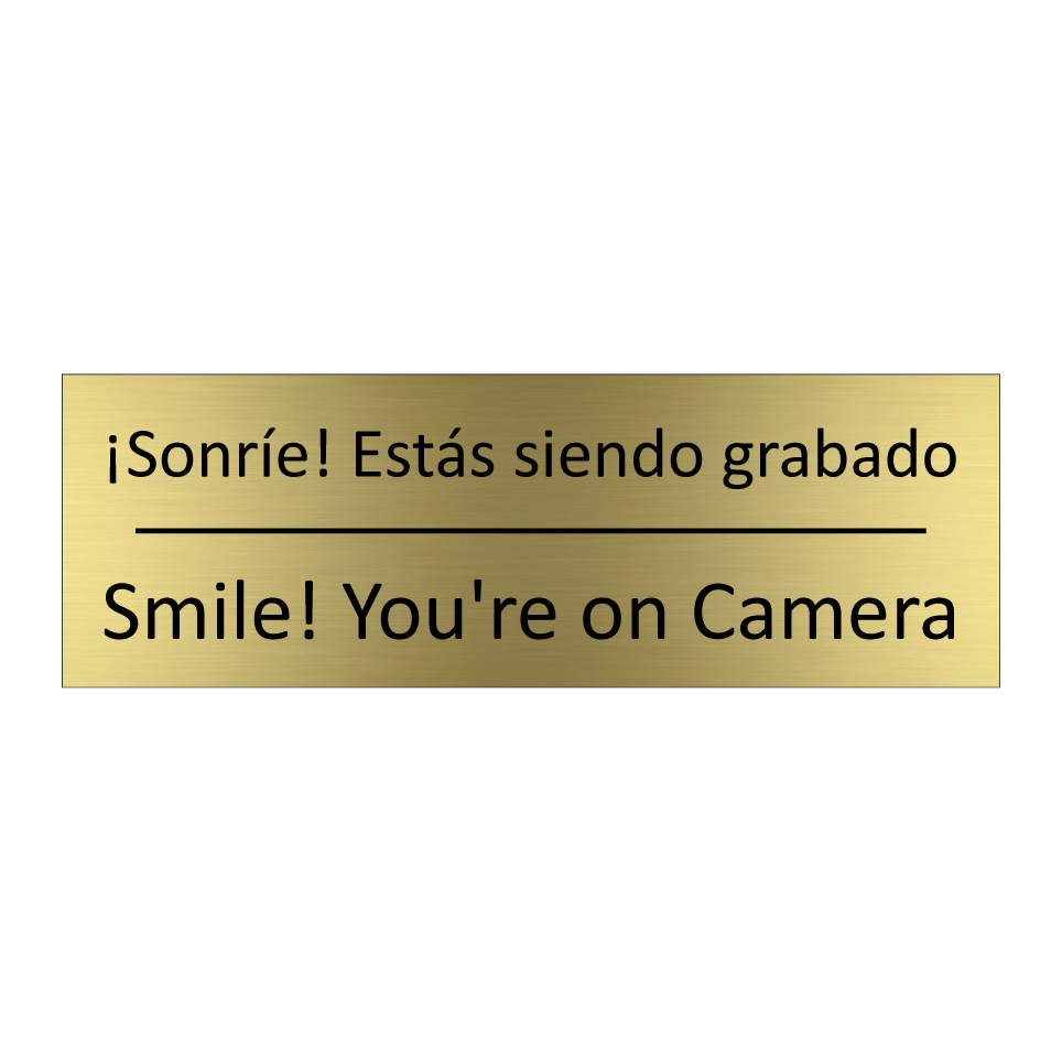 ¡Sonríe! Estás siendo grabado - Smile! You're on Camera