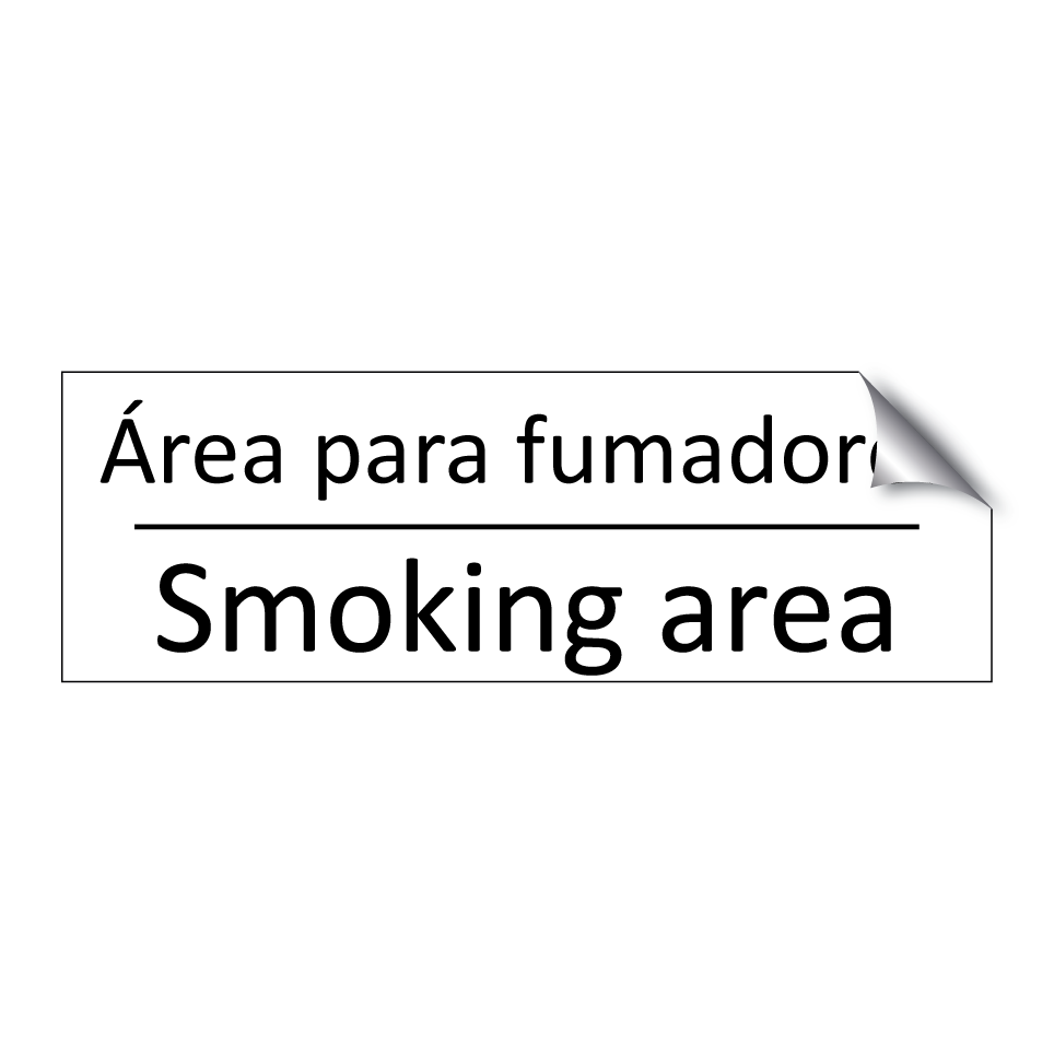 Área para fumadores - Smoking area