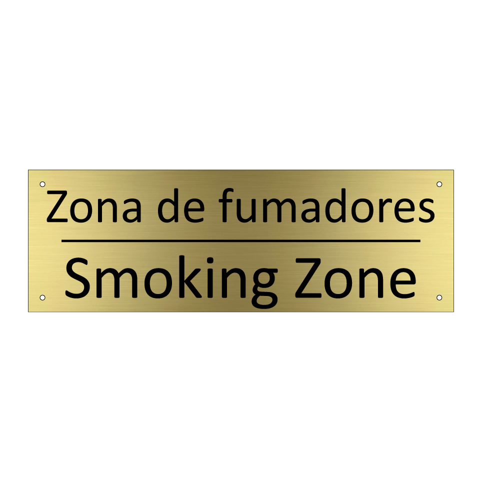 Zona de fumadores - Smoking Zone