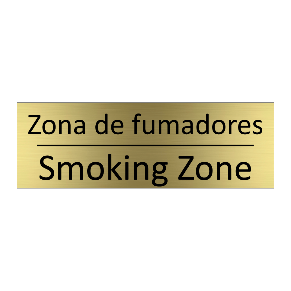Zona de fumadores - Smoking Zone