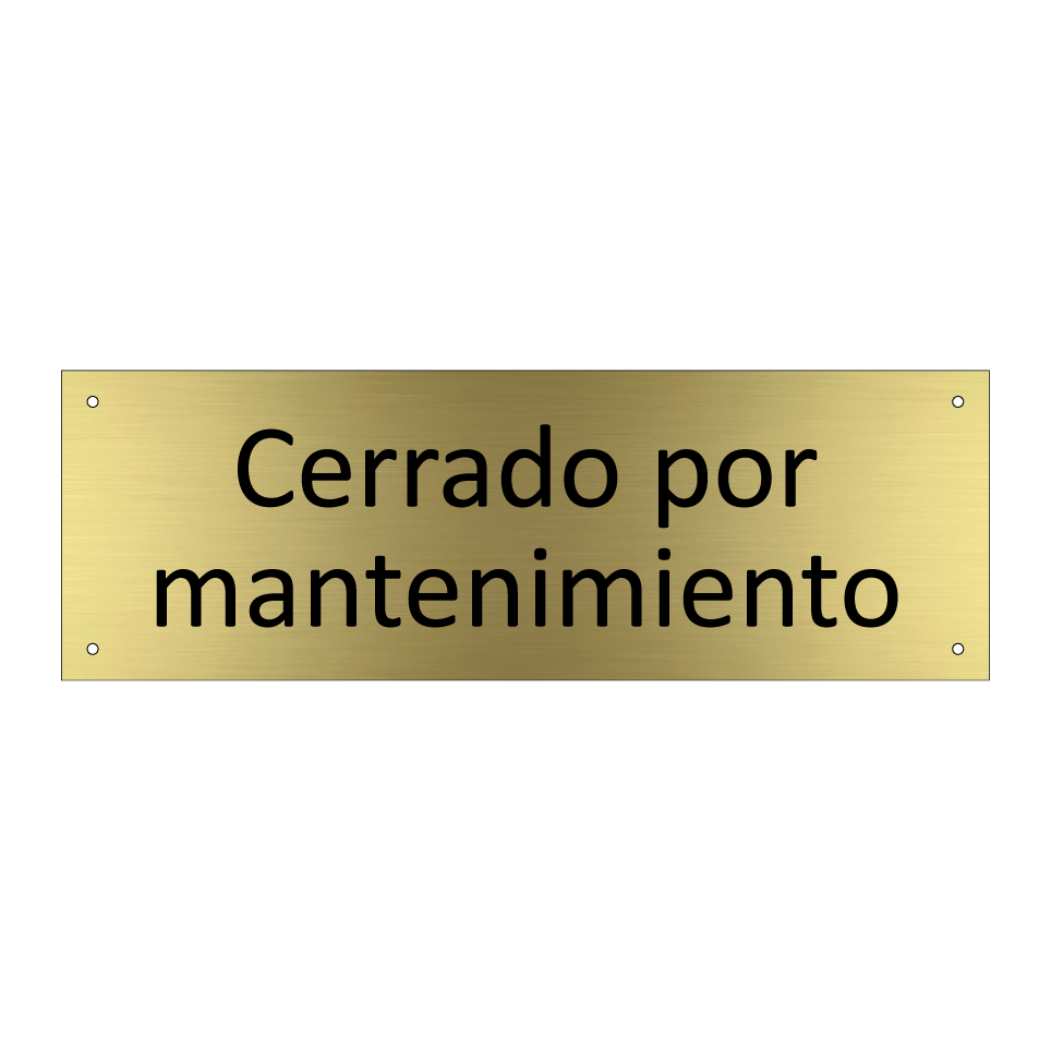 Cerrado por mantenimiento