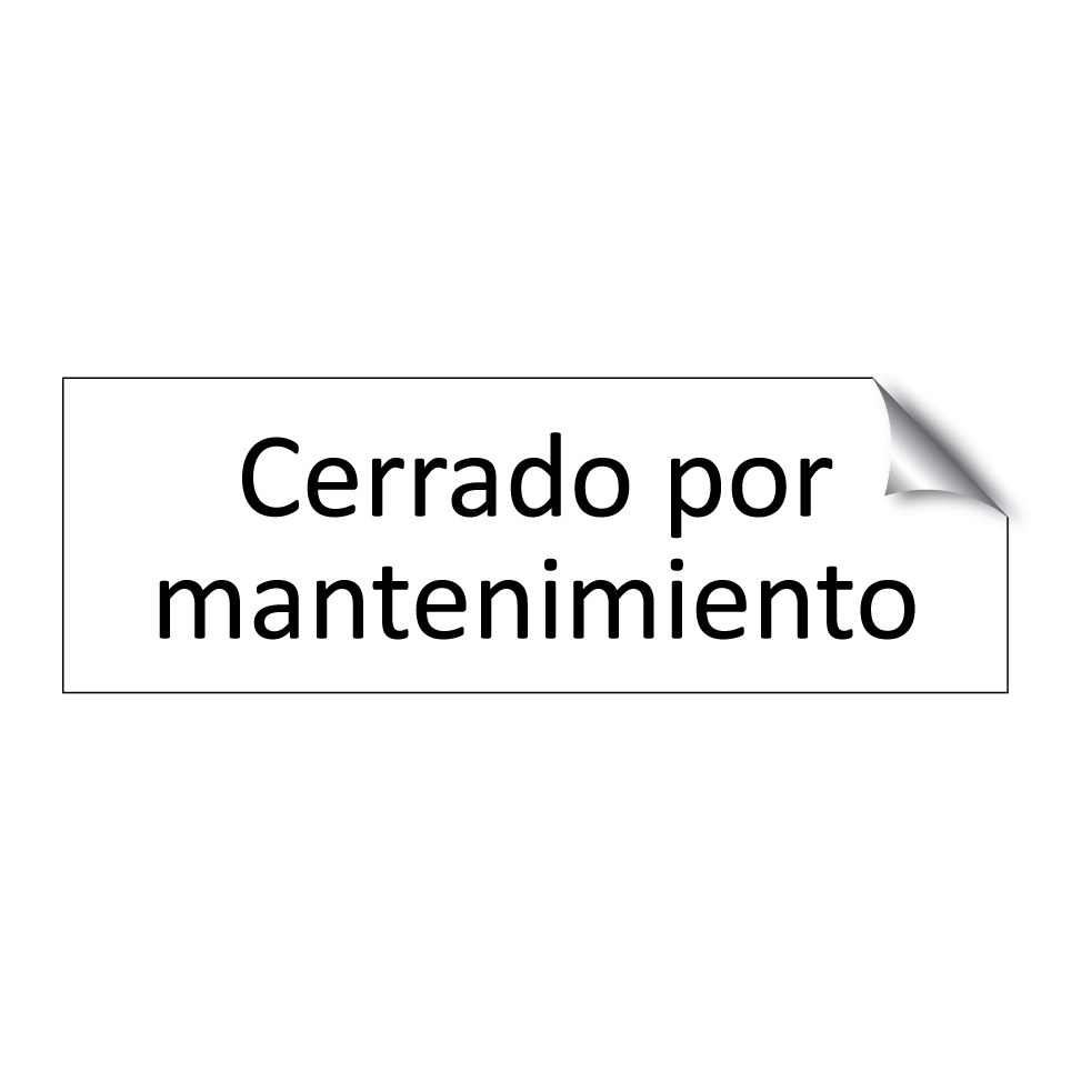 Cerrado por mantenimiento