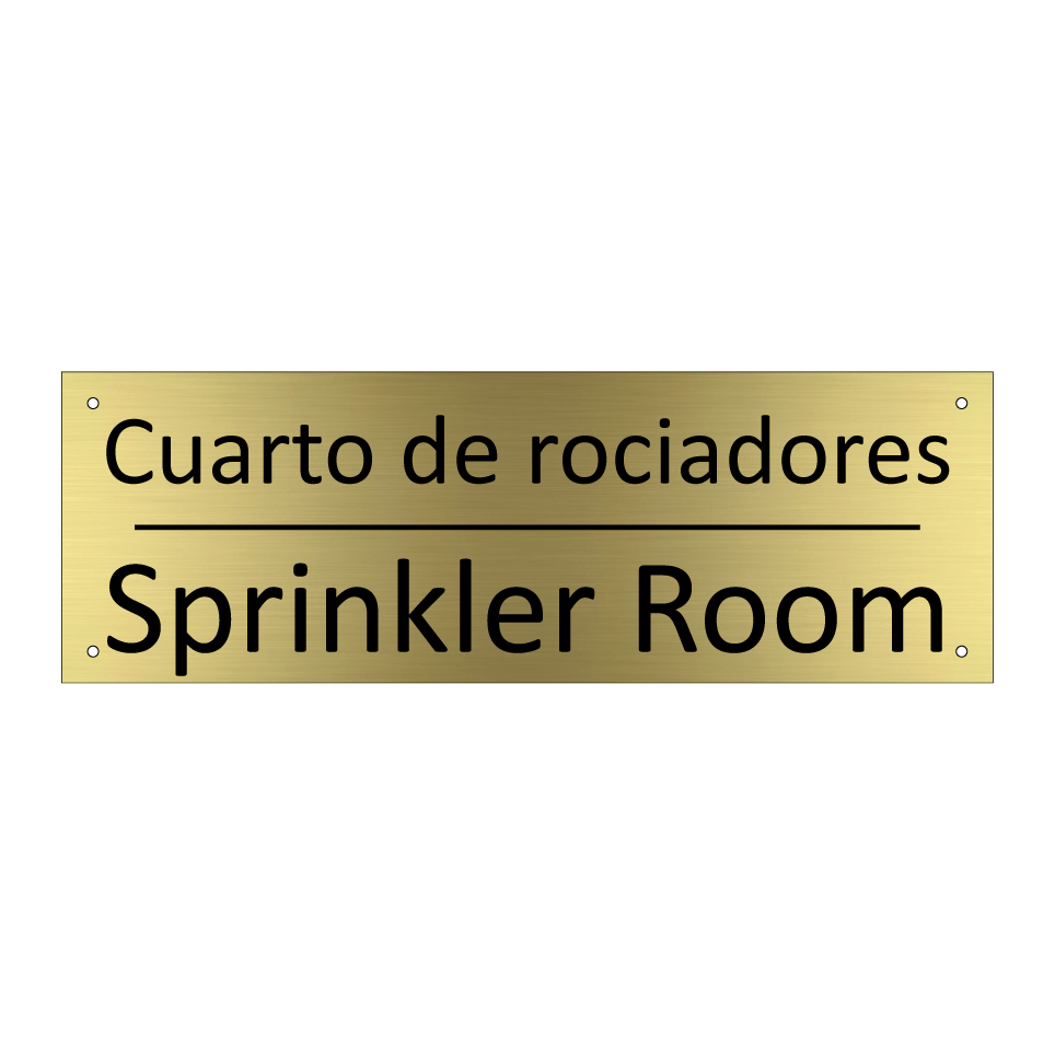 Cuarto de rociadores - Sprinkler Room