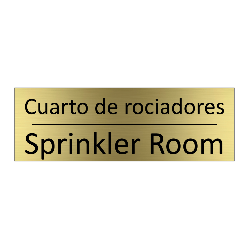 Cuarto de rociadores - Sprinkler Room